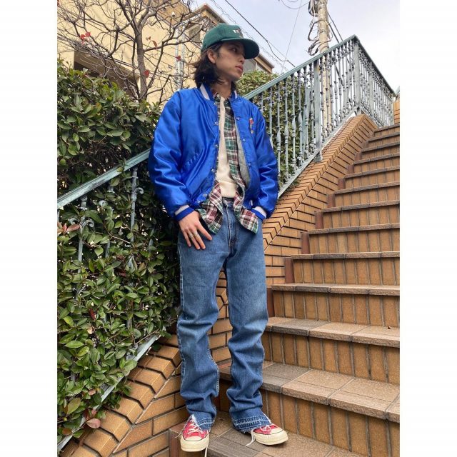 【men's】
・Dodgers nylon stadium jacket
・Old gap flannel shirts
・Alaska souvenir cap
・damage denim

#alaska_tokyo
#vintage
#shimokitazawa
#usedclothing