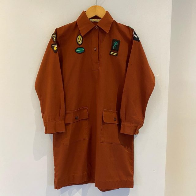 【women's】boy scout long sleeve shirt dress 
¥5,500-
#alaska_tokyo
#vintage
#shimokitazawa
#usedclothing